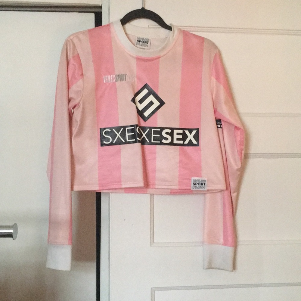Vintage VFILES pink crop top